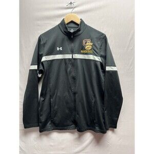 Under Armour Women’s L GS Basketball Full Zip Black Warm Up Jacket